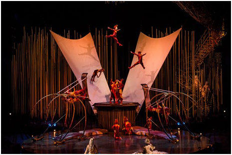Russian Swings as they appear in Varekai (Photo credit: Courtesy of Cirque du Soleil)