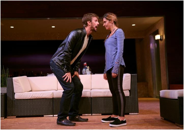 Fred Weller and Callie Thorne in a scene from Neil LaBute's"The Money Shot" (Photo credit: Joan Marcus)
