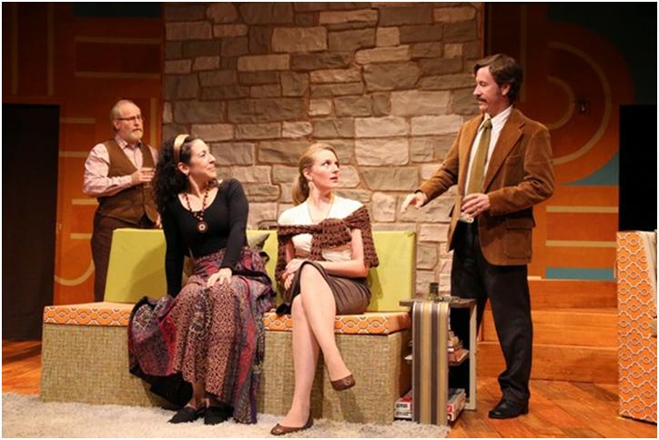 Michael Selkirk, Christine Verleny, Laurie Schroeder and Greg Oliver Bodine in a scene from Dana Leslie Goldstein's Daughters of the Sexual Revolution(Photo credit: Gerry Goodstein)