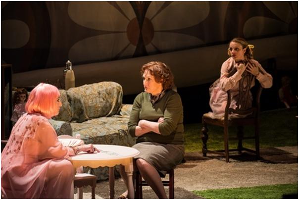 Dana Smith-Croll, Caitlin O'Connell and Margot White in a scene from "The Killing of Sister George" (Photo credit: Marielle Solan Photography)