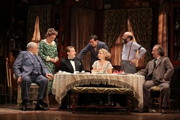 James Earl Jones, Kristine Nielsen, Fran Kranz, Will Brill, Annaleigh Ashford, Patrick Kerr and Mark Linn-Baker in a scene from "You Can't Take It with You" (Photo credit: Joan Marcus)