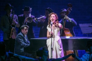 Laura Osnes and Corey Cott in The Bandstand. Photo by J. Piano Singer