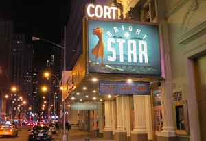 #1. Marquee of Bright Star at the Cort Theater, NYC