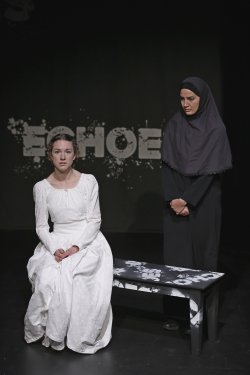 Felicity Houlbrooke and Filipa Braganca in a scene from “Echoes” (Photo credit: Carol Rosegg)