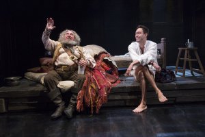 Sir Anthony Sher as Falstaff and Alex Hassell as Prince Hal in a scene from the RSC's Henry IV, Part I (Photo credit: Richard Termine)