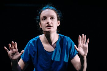 Aoife Duffin in a scene from in a scene from “A Girl is a Half-formed Thing” (Photo credit: Mihaela Bodlovic)