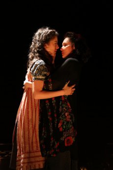 Adina Verson and Katrina Lenk in a scene from “Indecent” (Photo credit: Carol Rosegg)