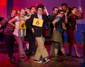 The Company of “The 25th Annual Putnam County Spelling Bee” (Photo credit: Michael Dekker)