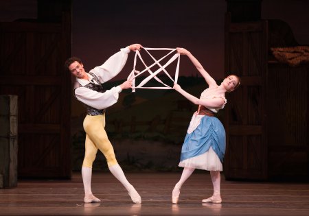 Cory Stevens and Gillian Murphy in a scene from American Ballet Theatre’s production of “La Fille mal Gardée” (Photo credit: Rosalie O’Connor)