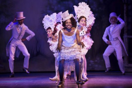 Adrienne Warren and company perform “I’m Just Wild About Harry” in “Shuffle Along…” (Photo credit: Julieta Cervantes)