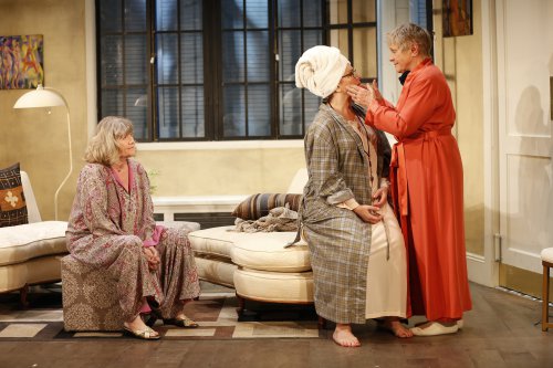 Judith Ivey, Angelina Fiordellisi and Estelle Parsons in a scene from “Out of the Mouths of Babes” (Photo credit: Carol Rosegg)