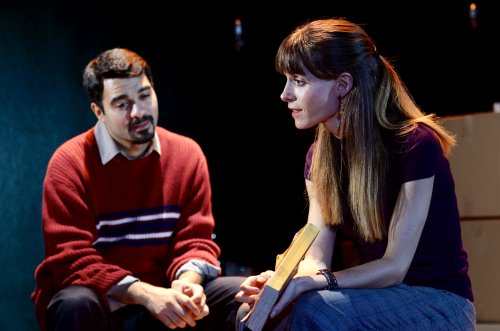 Amadeo Fusca and Emily Batsford in a scene from “Touch” (Photo credit: Nikhil Saboo)