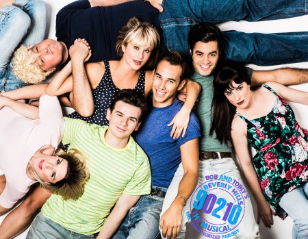 The cast of “90201! The Musical” (Photo credit: Chad Wagner)