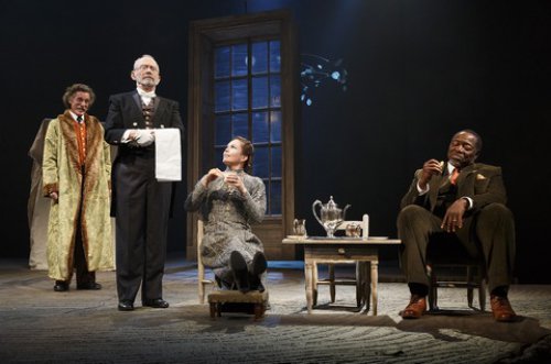 John Glover, Joel Grey, Diane Lane and Chuck Cooper in a scene from “The Cherry Orchard” (Photo credit: Joan Marcus)