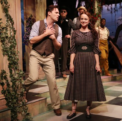 Ryan Silverman and Melissa Errico in a scene from “Finian’s Rainbow” (Photo credit: Carol Rosegg)
