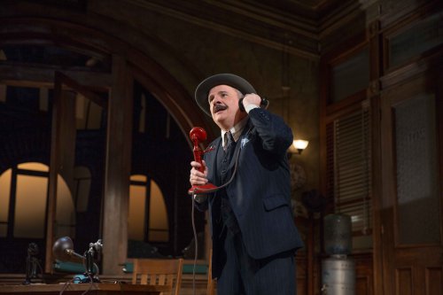 Nathan Lane in a scene from “The Front Page” (Photo credit: Julieta Cervantes)