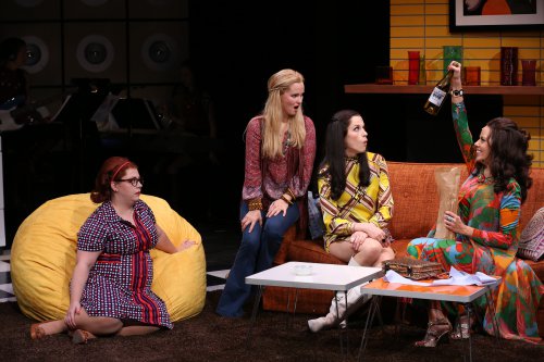 Allison Guinn, Autumn Hurlbert, Paige Faure and Janet Dacal in “A Taste of Things to Come” (Photo credit: Carol Rosegg)