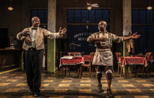 Leon Addison Brown and Sahr Ngaujah in a scene from “Master Harold … and the boys” (Photo credit: Monique Carboni)