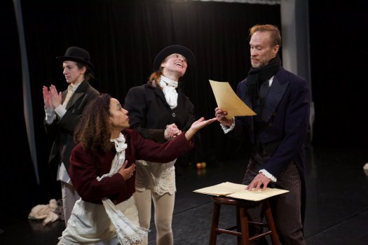 A scene from Blessed Unrest’s “A Christmas Carol” (Photo credit: Alan Roche)
