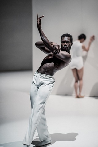 Prince Credell in in a scene from Netherlands Dans Theater’s “Safe as Houses” (Photo credit: Rahi Rezvani)