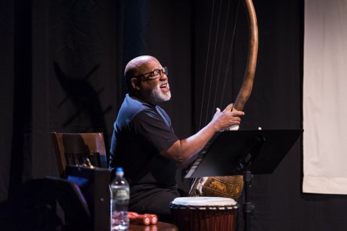 Fred Johnson and David Deblinger in a scene from “Lucky Penny” (Photo credit: Zachary Zirlin Photography)