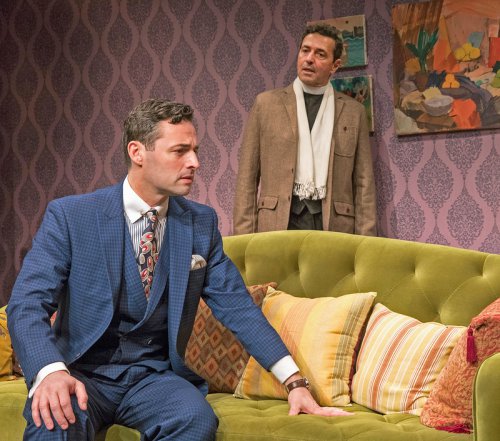 Max von Essen and Stephen Schnetzer in a scene from the Mint Theater’s premiere of “Yours Unfaithfully” (Photo credit: Richard Termine)